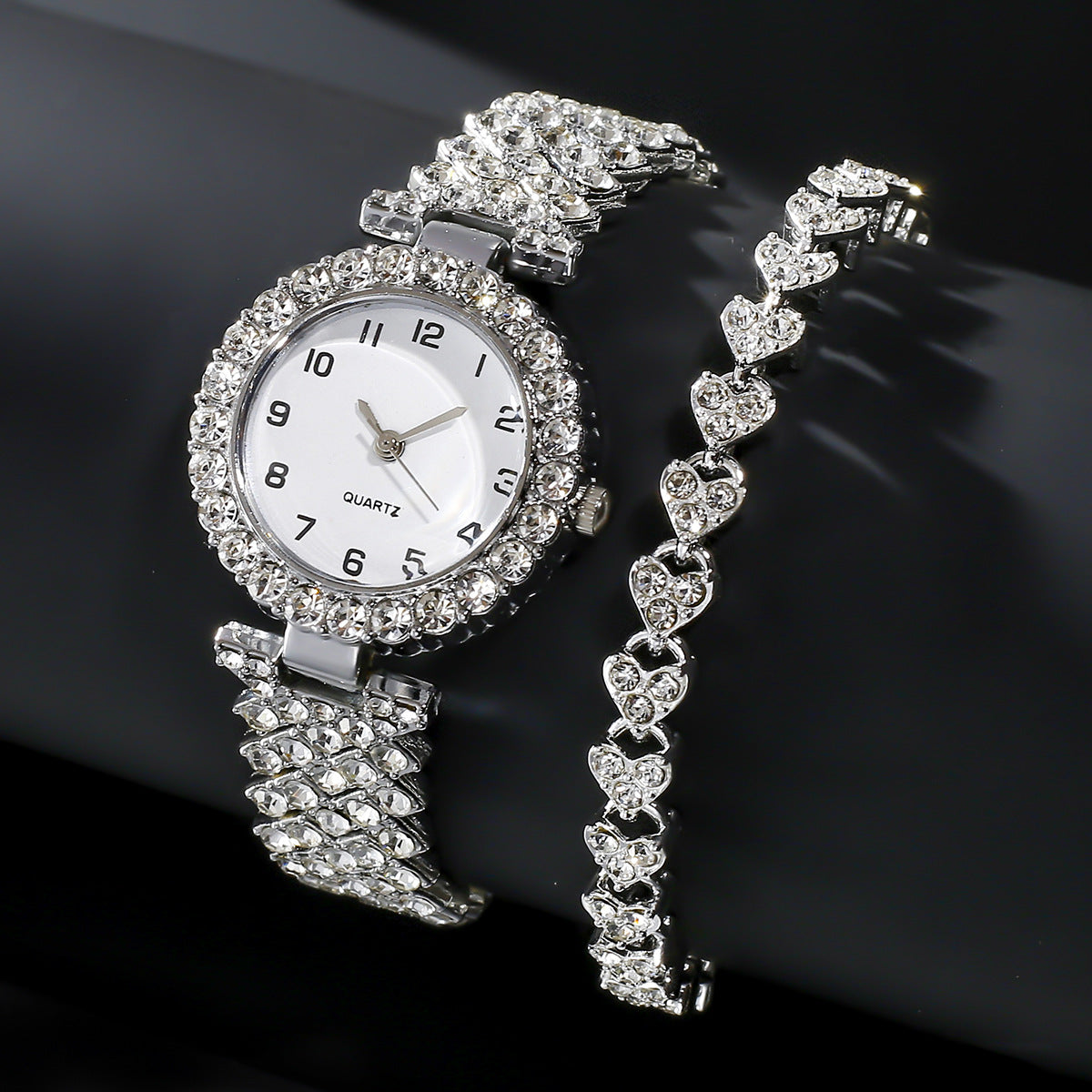 Luxury Minimalist Women’s Watch & Bracelet Set – Ultra-Slim Elegance