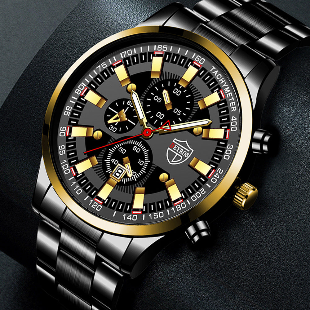 Luxury Business Quartz Watch – 42 mm Multi-Function Elegance