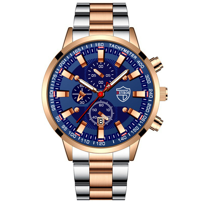 Luxury Business Quartz Watch – 42 mm Multi-Function Elegance