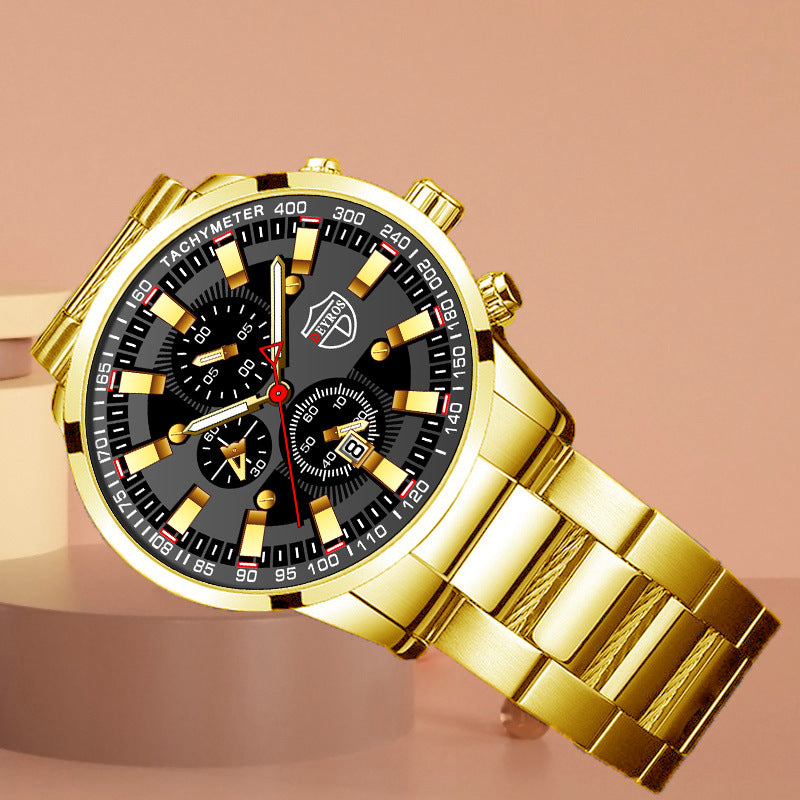 Luxury Business Quartz Watch – 42 mm Multi-Function Elegance