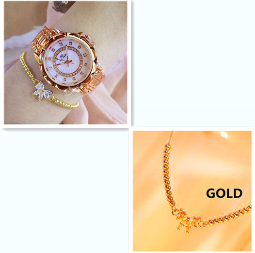 Éléonore de Sauveterre | Linked watch full diamond female watch