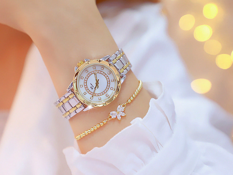 Éléonore de Sauveterre | Linked watch full diamond female watch
