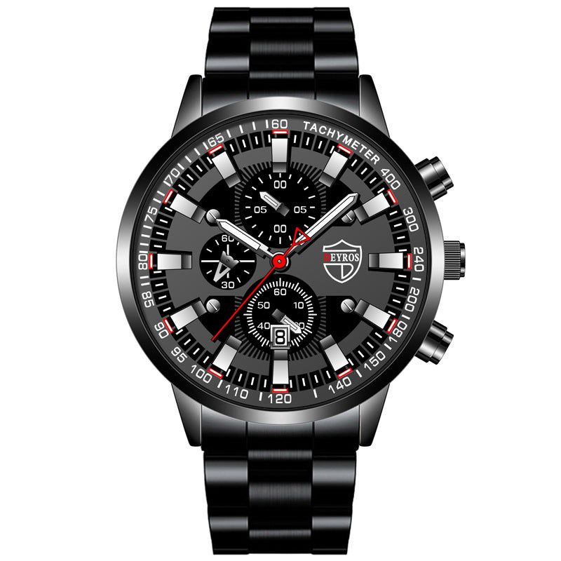 Luxury Business Quartz Watch – 42 mm Multi-Function Elegance