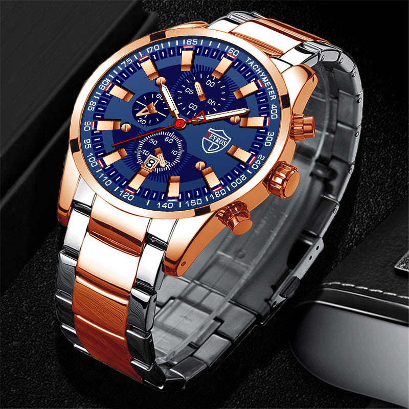 Luxury Business Quartz Watch – 42 mm Multi-Function Elegance