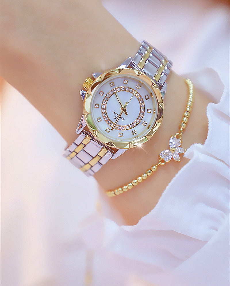 Éléonore de Sauveterre | Linked watch full diamond female watch