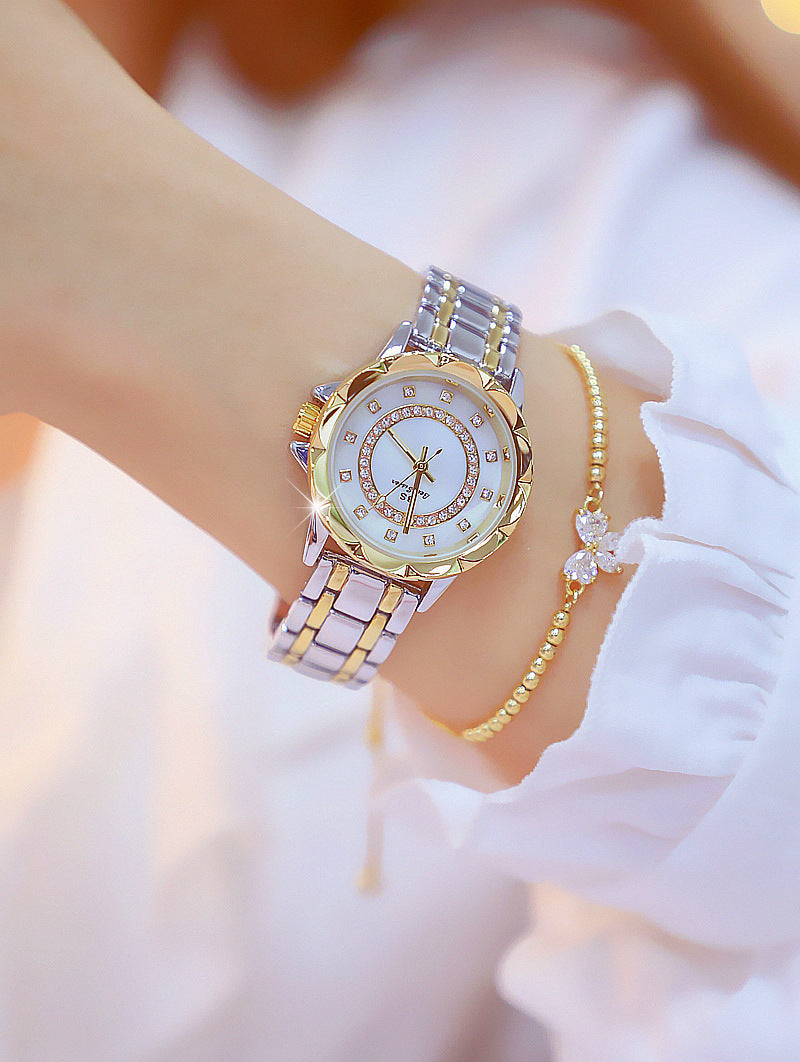 Éléonore de Sauveterre | Linked watch full diamond female watch