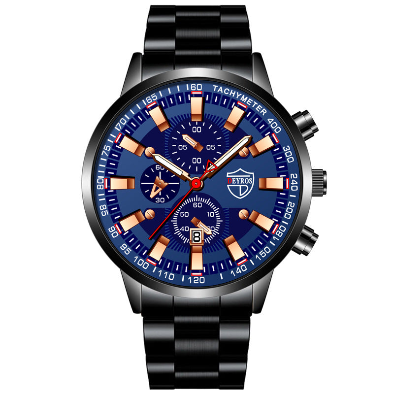 Luxury Business Quartz Watch – 42 mm Multi-Function Elegance
