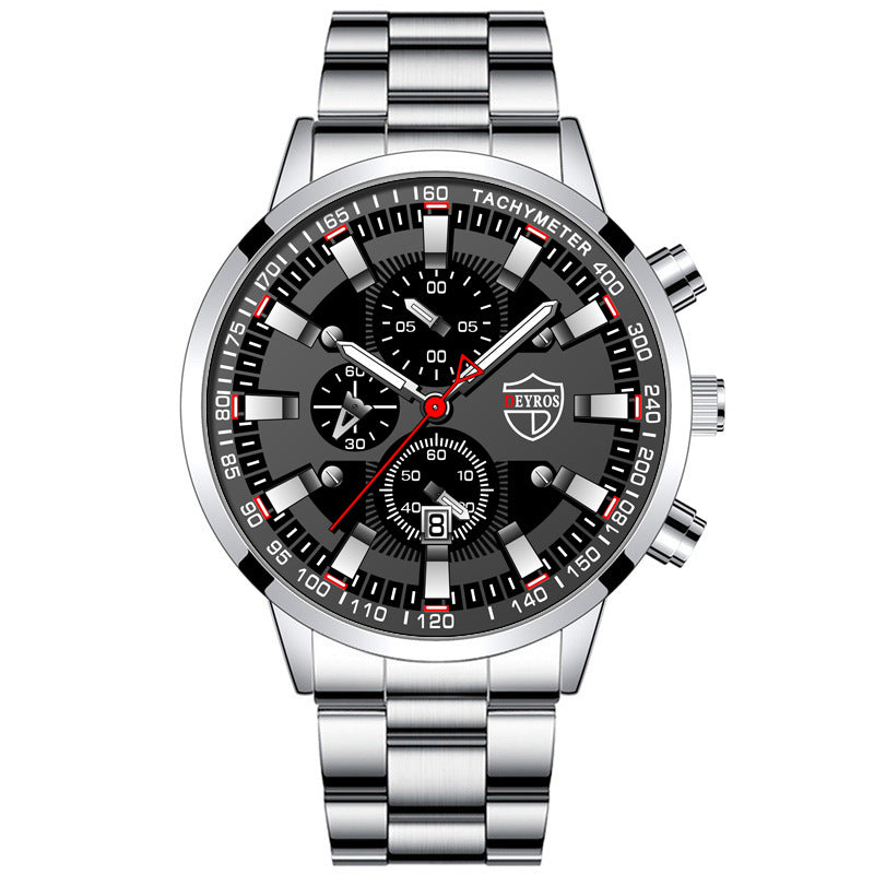 Luxury Business Quartz Watch – 42 mm Multi-Function Elegance