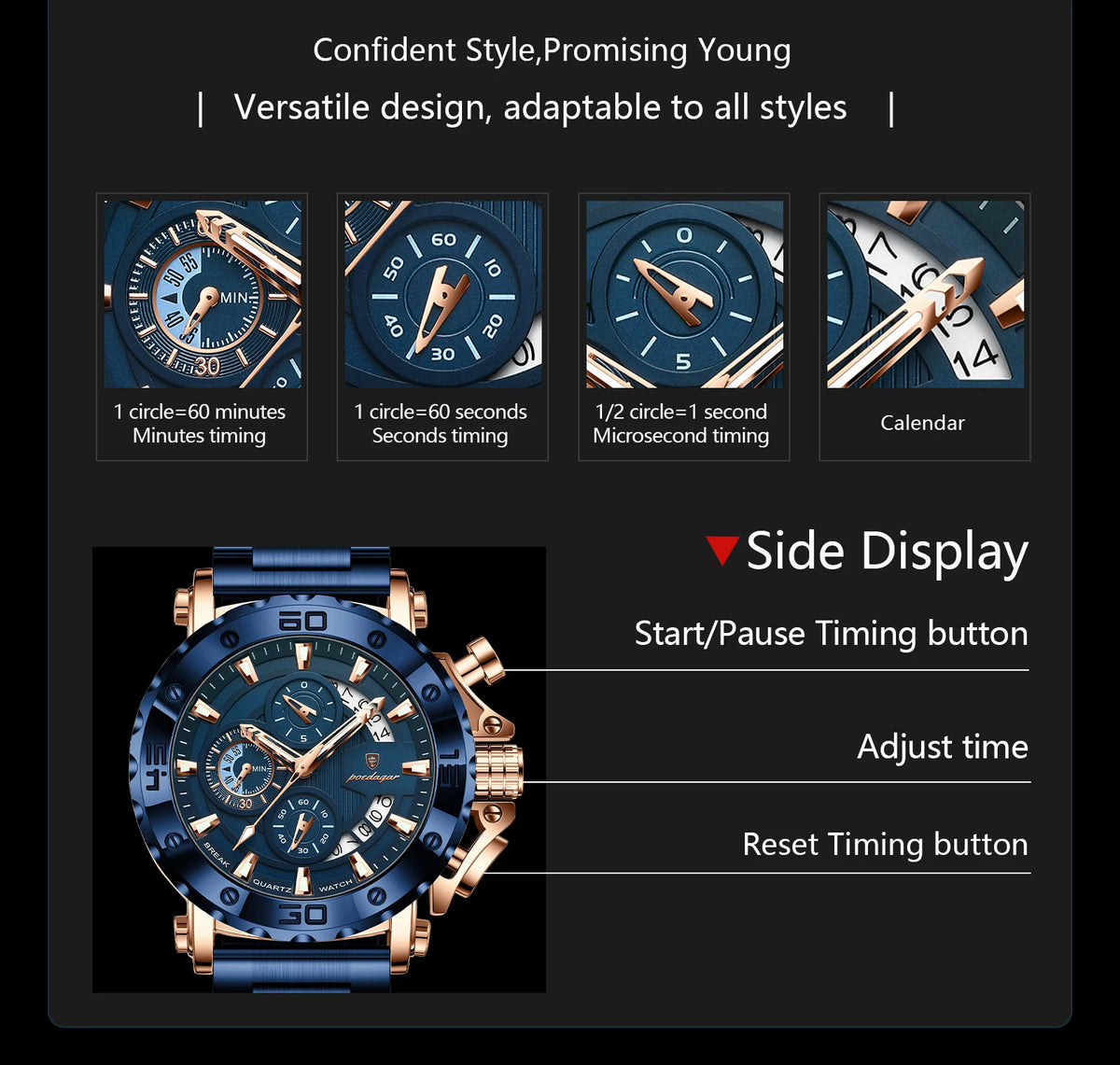 POEDAGAR Watch | Model 892