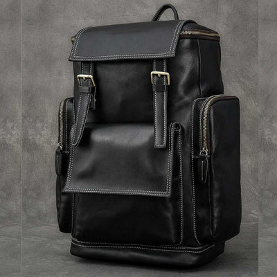 THE POSTMAN | Retro Leather Mens Backpack