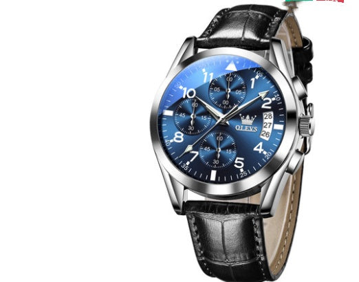 Luxury OLEVS Fashion Quartz Watch – Men’s Calendar & Luminous Edition