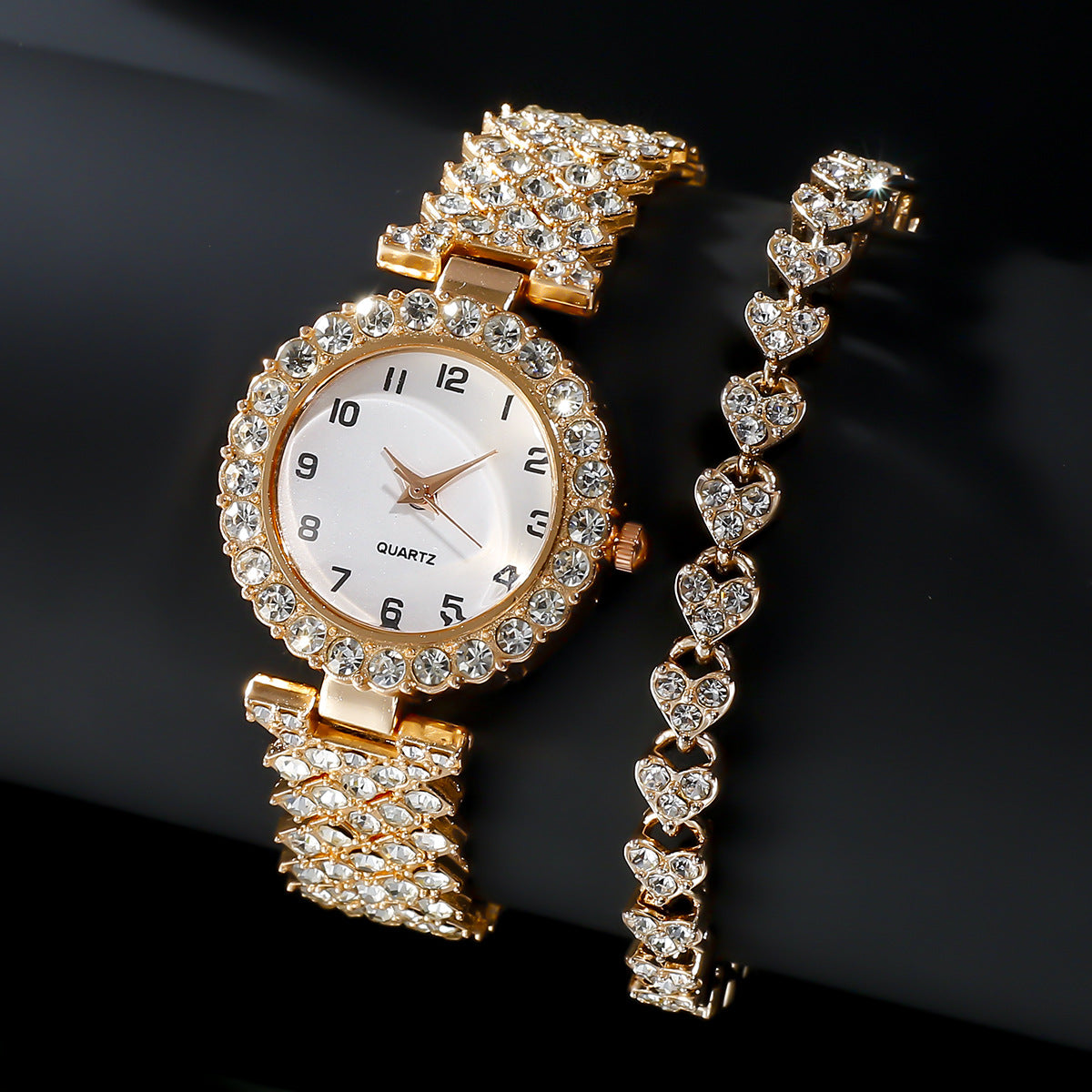 Luxury Minimalist Women’s Watch & Bracelet Set – Ultra-Slim Elegance